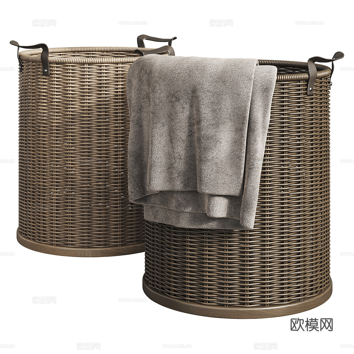 洗衣篮 收纳筐 箩筐3d模型