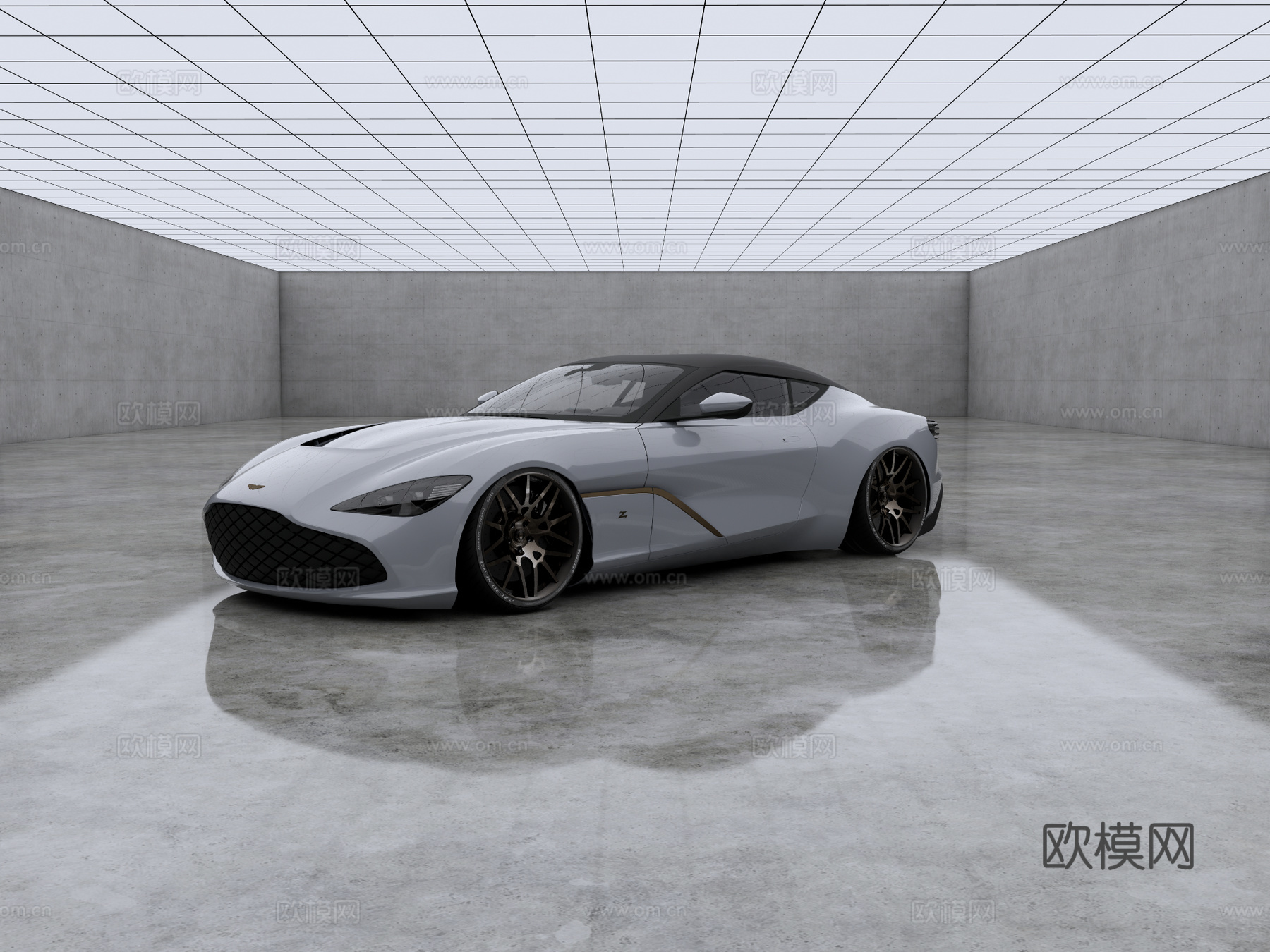 阿斯顿马丁 DBS GT Zagato 超跑 超豪华车su模型