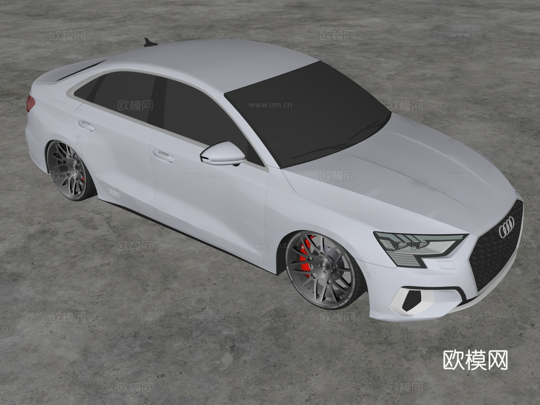 奥迪 A3 35 TFSI 汽车 轿车 家用车 街车su模型