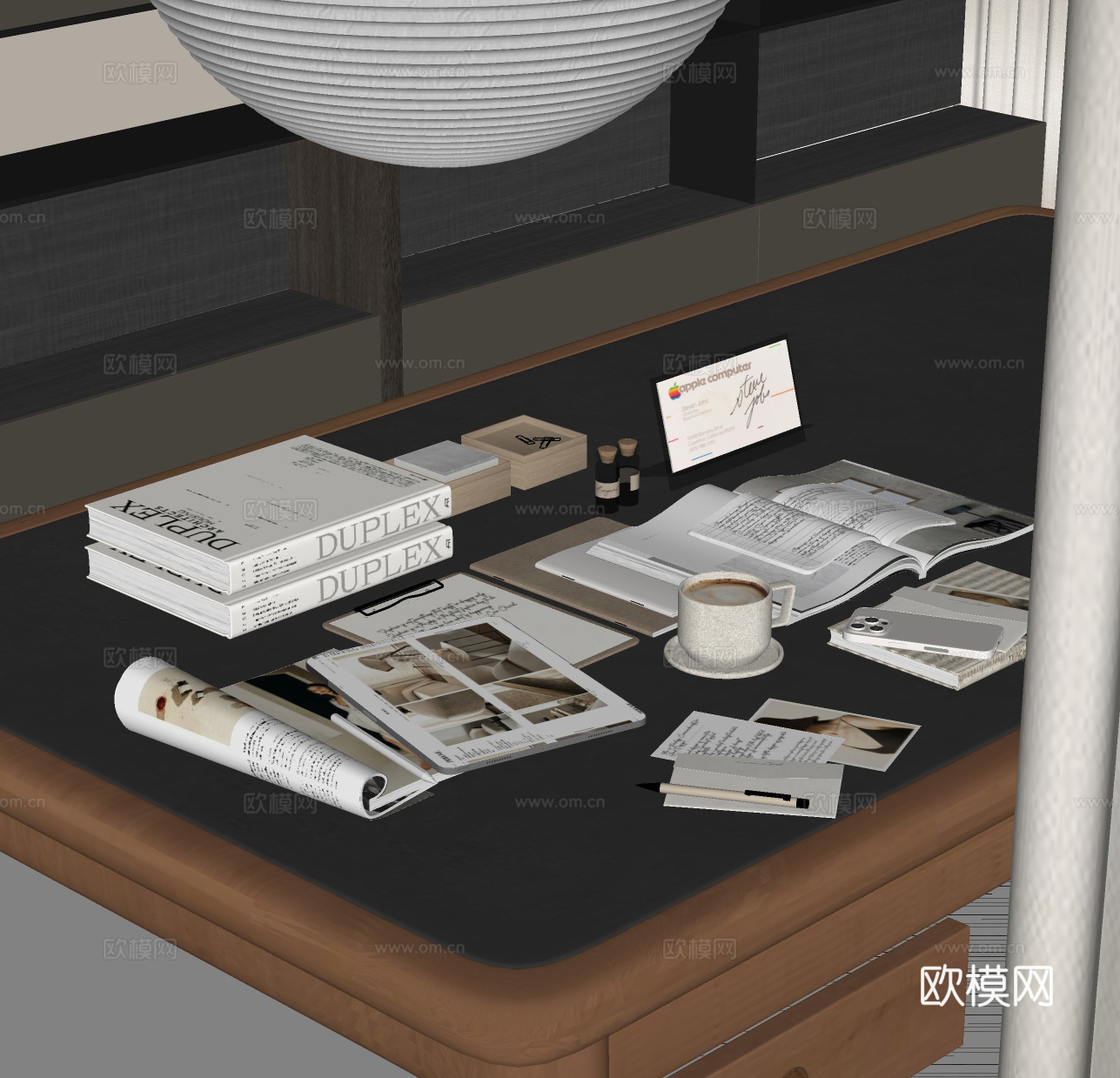 现代书本书籍 书籍 装饰品su模型