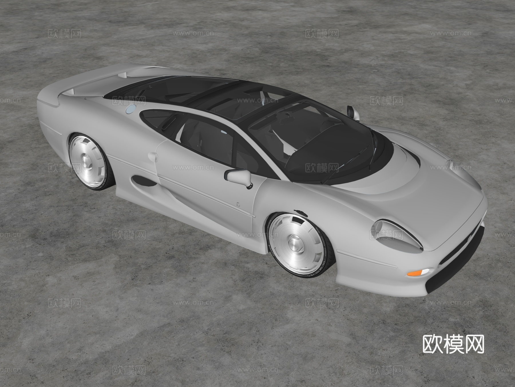 捷豹 XJ220 超跑 超豪华车su模型