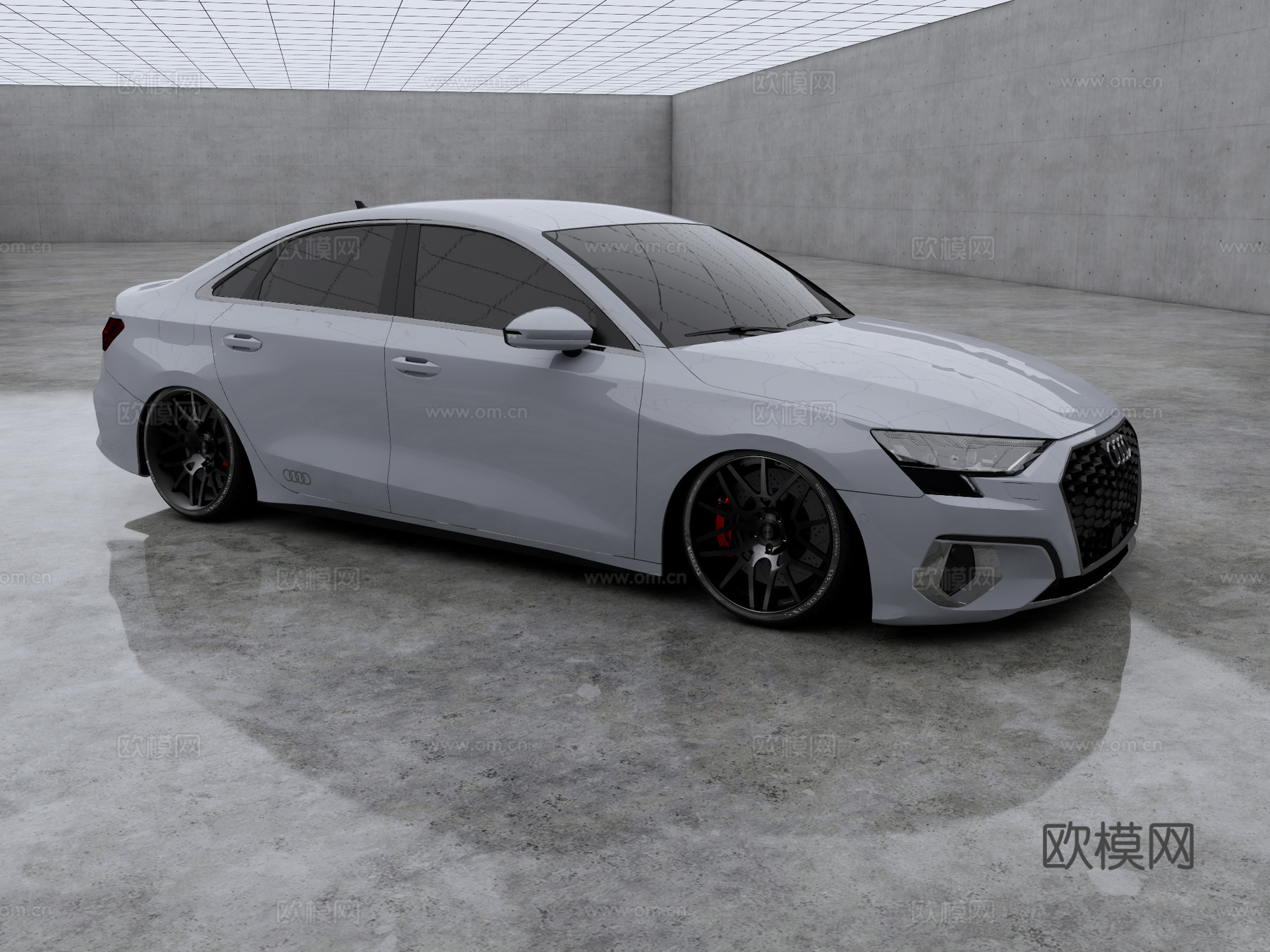 奥迪 A3 35 TFSI 汽车 轿车 家用车 街车su模型