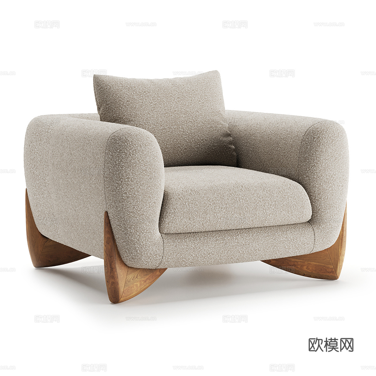 单人沙发3d模型下载