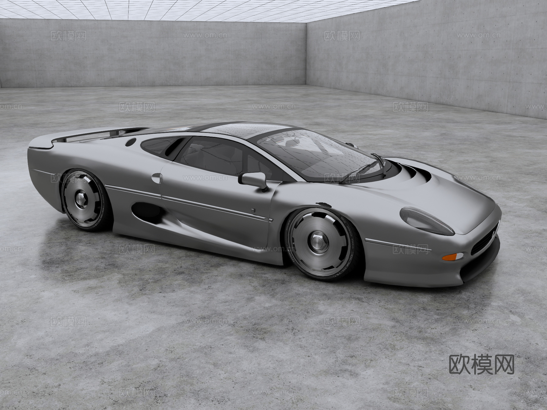 捷豹 XJ220 超跑 超豪华车su模型