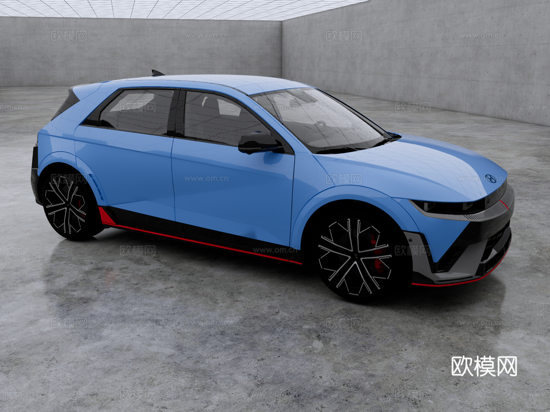 现代 IONIQ5 N 家用车 电动车 电车su模型