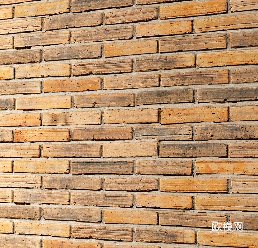 中式砖墙 红砖墙 外墙红砖 文化红砖墙 复古砖墙 仿古砖墙su模型