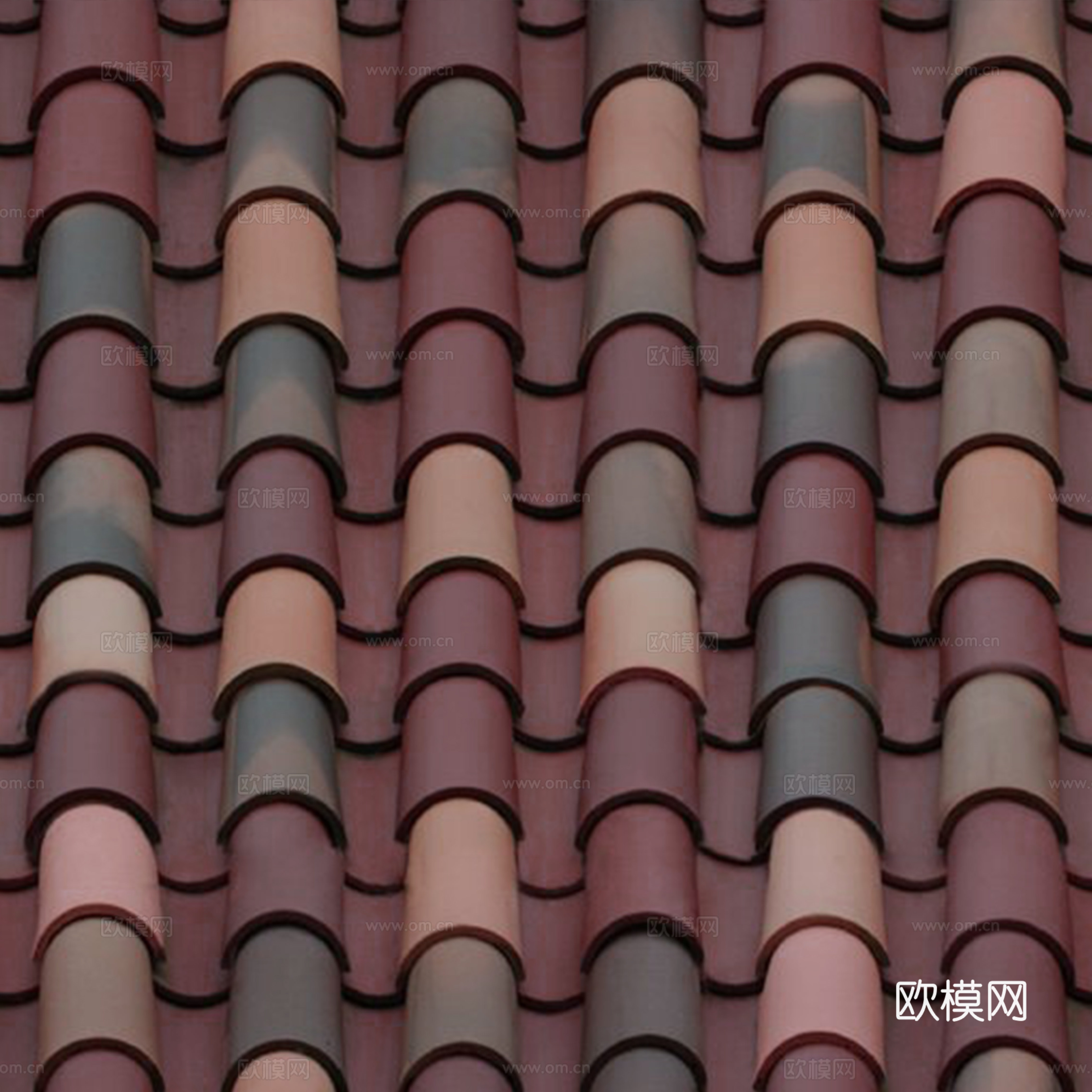 做旧瓦片 波瓦 复古瓦片