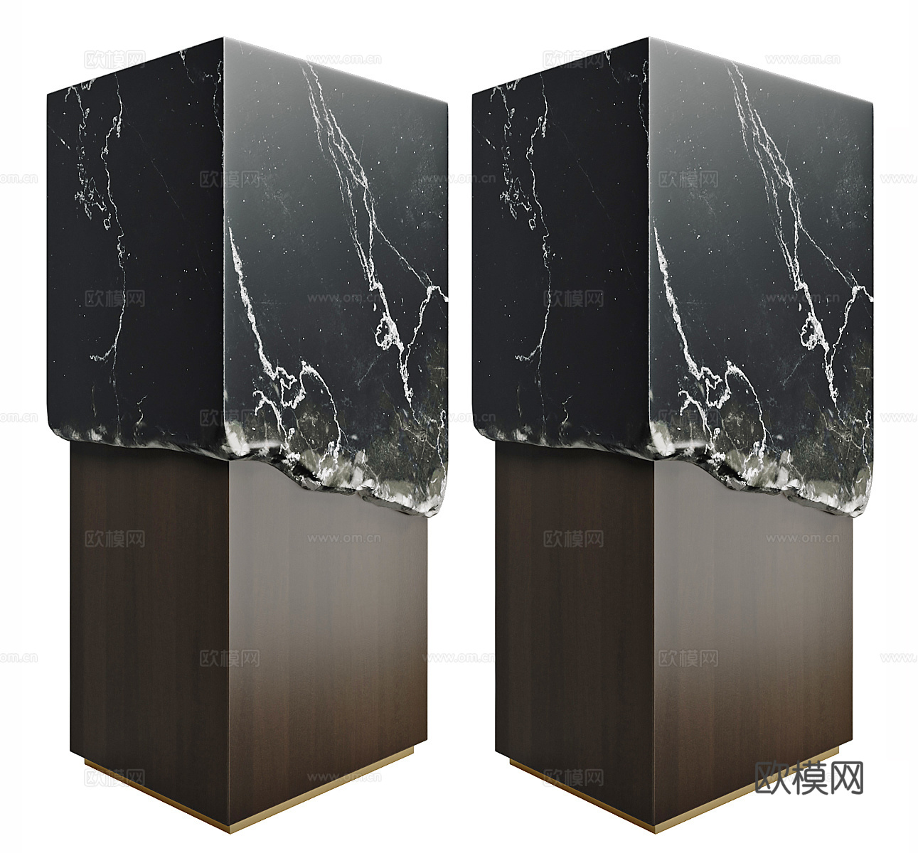 侘寂风雕塑摆件 石膏雕塑 复古雕塑摆件 民宿雕塑摆件 玄关雕su模型下载（渲染图1）