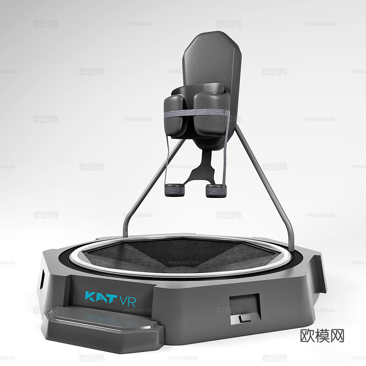 现代运动器材 VR跑步机 行走平台 VR互动设备 VR游戏设3d模型