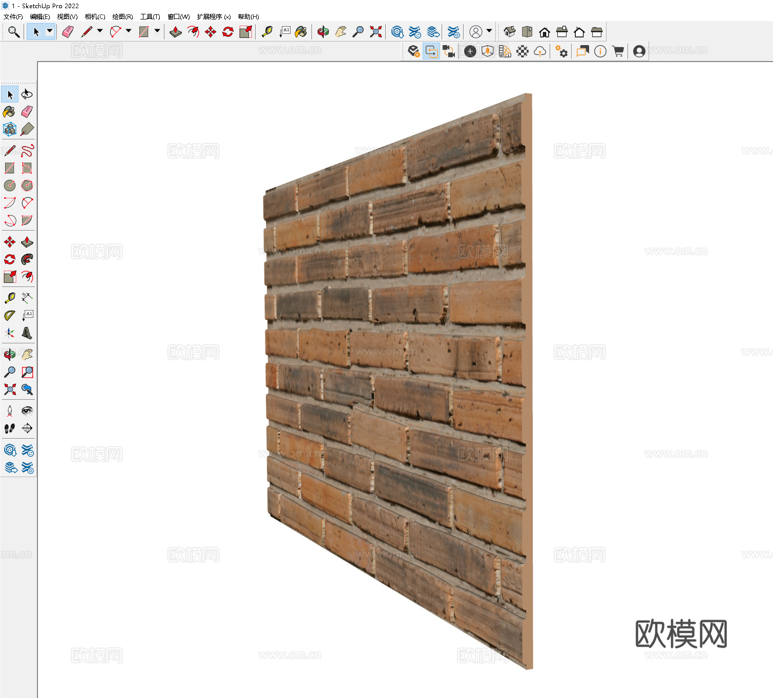 中式砖墙 红砖墙 外墙红砖 文化红砖墙 复古砖墙 仿古砖墙su模型