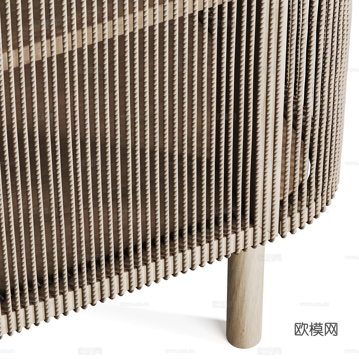新中式侘寂 Bolia Cord 餐边柜3d模型