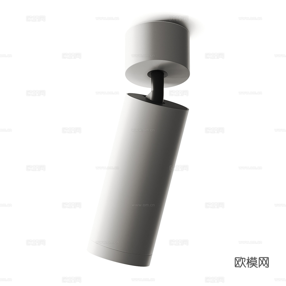 现代极简明装射灯3d模型