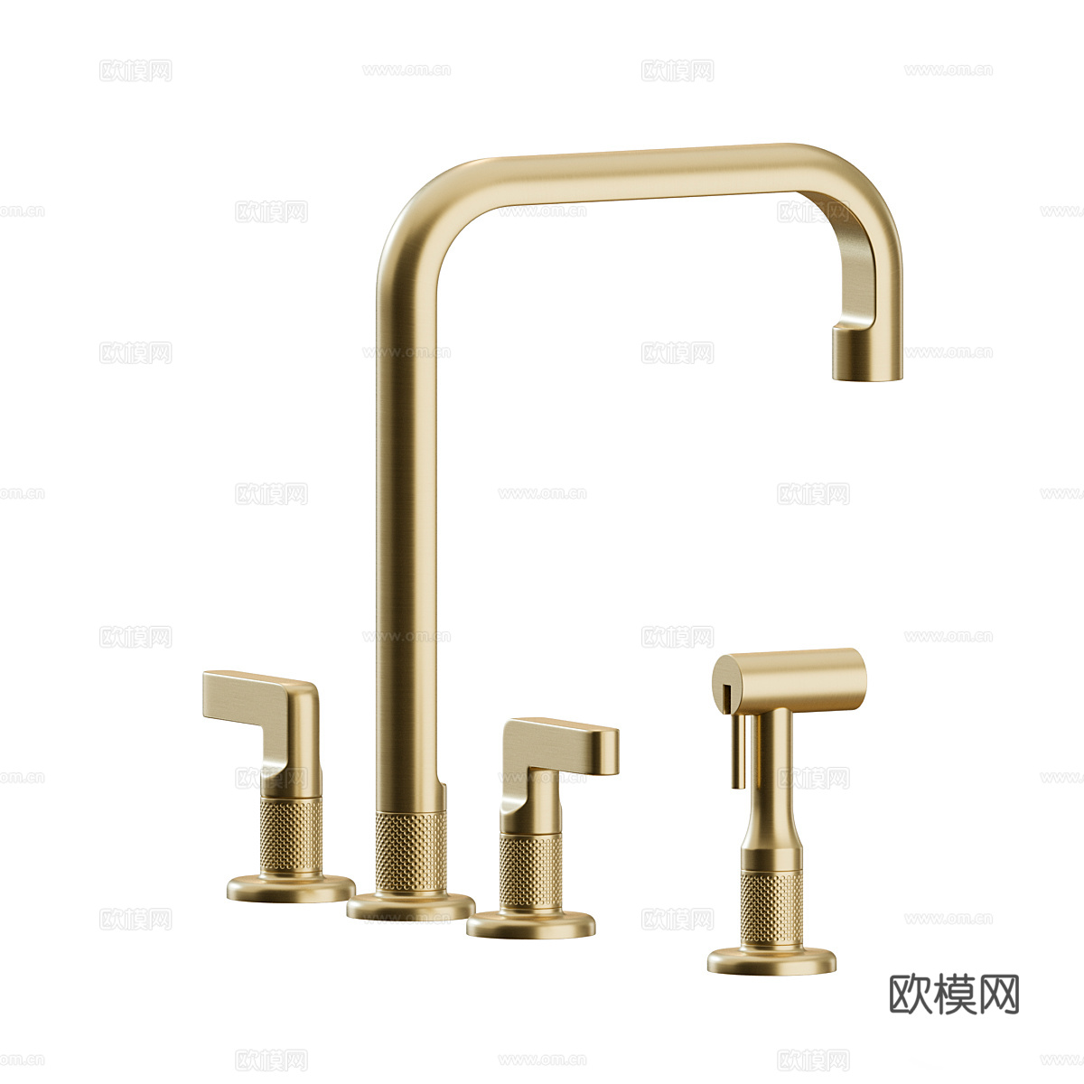 新中式轻奢 Gessi Inciso 厨房水龙头3d模型