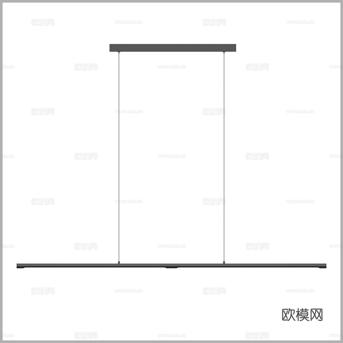 简约吊灯 线型吊灯 餐厅吊灯 条形吊灯 长条吊灯 一字线条灯3d模型