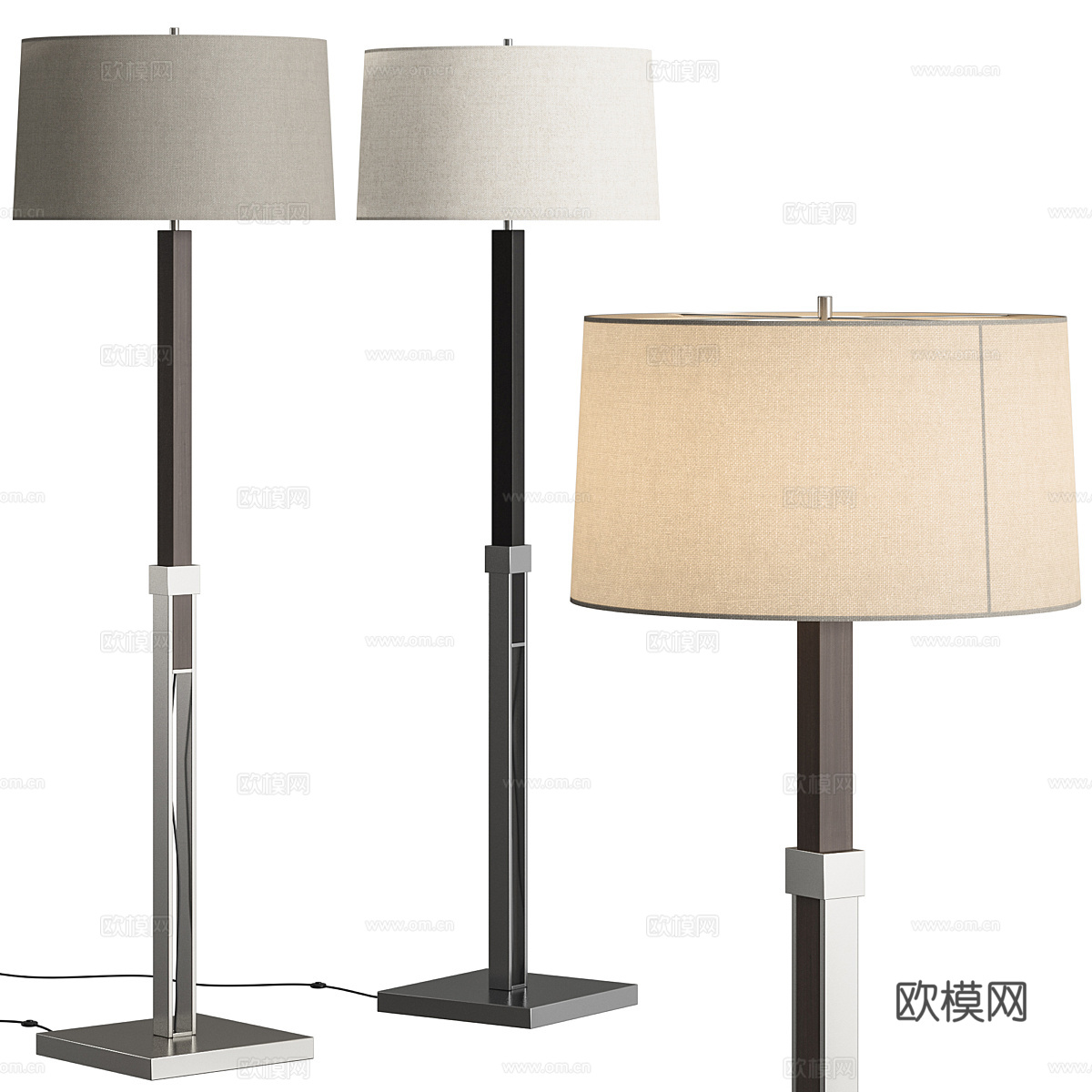 现代落地灯3d模型下载