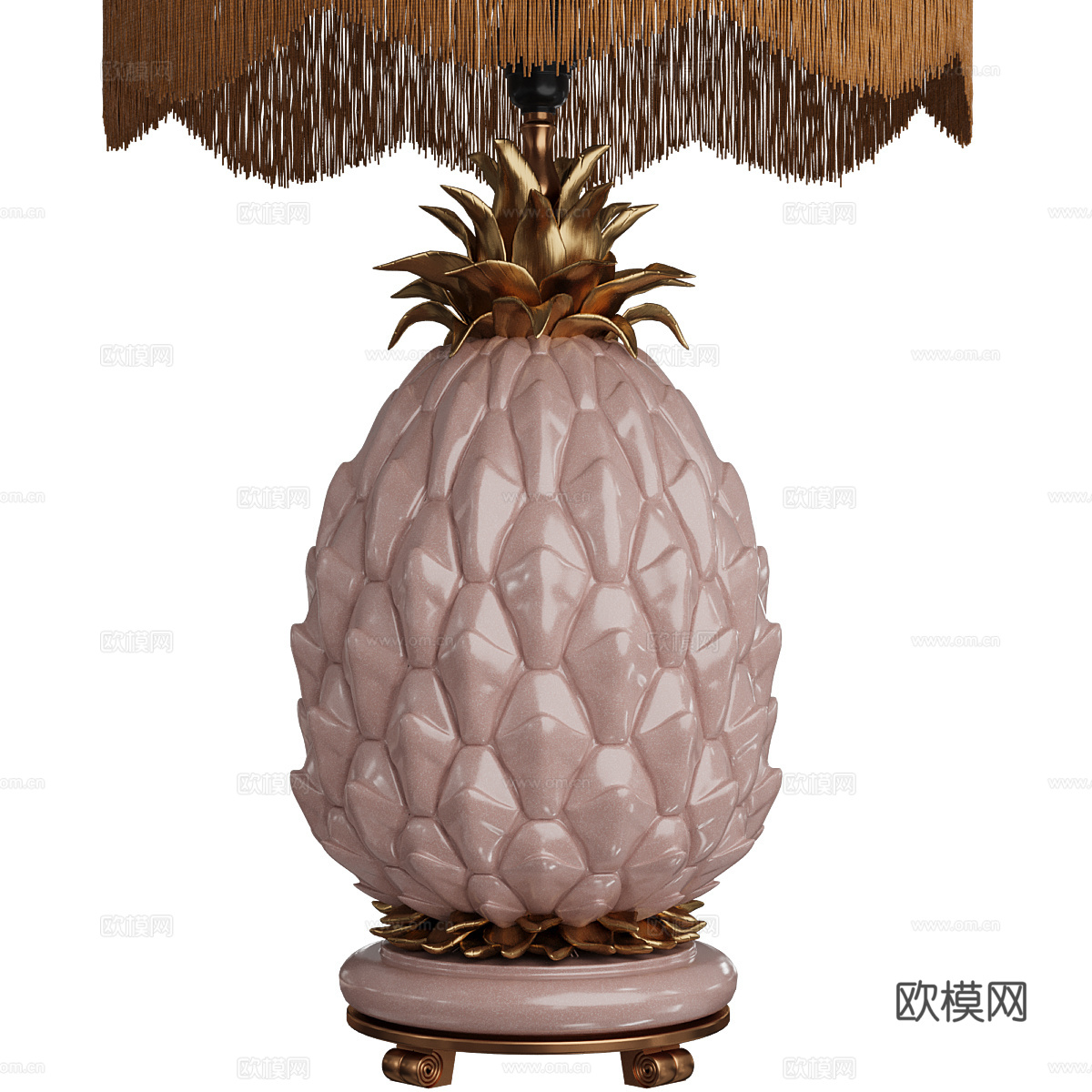 中古风 LIMERENCE 菠萝装饰台灯3d模型