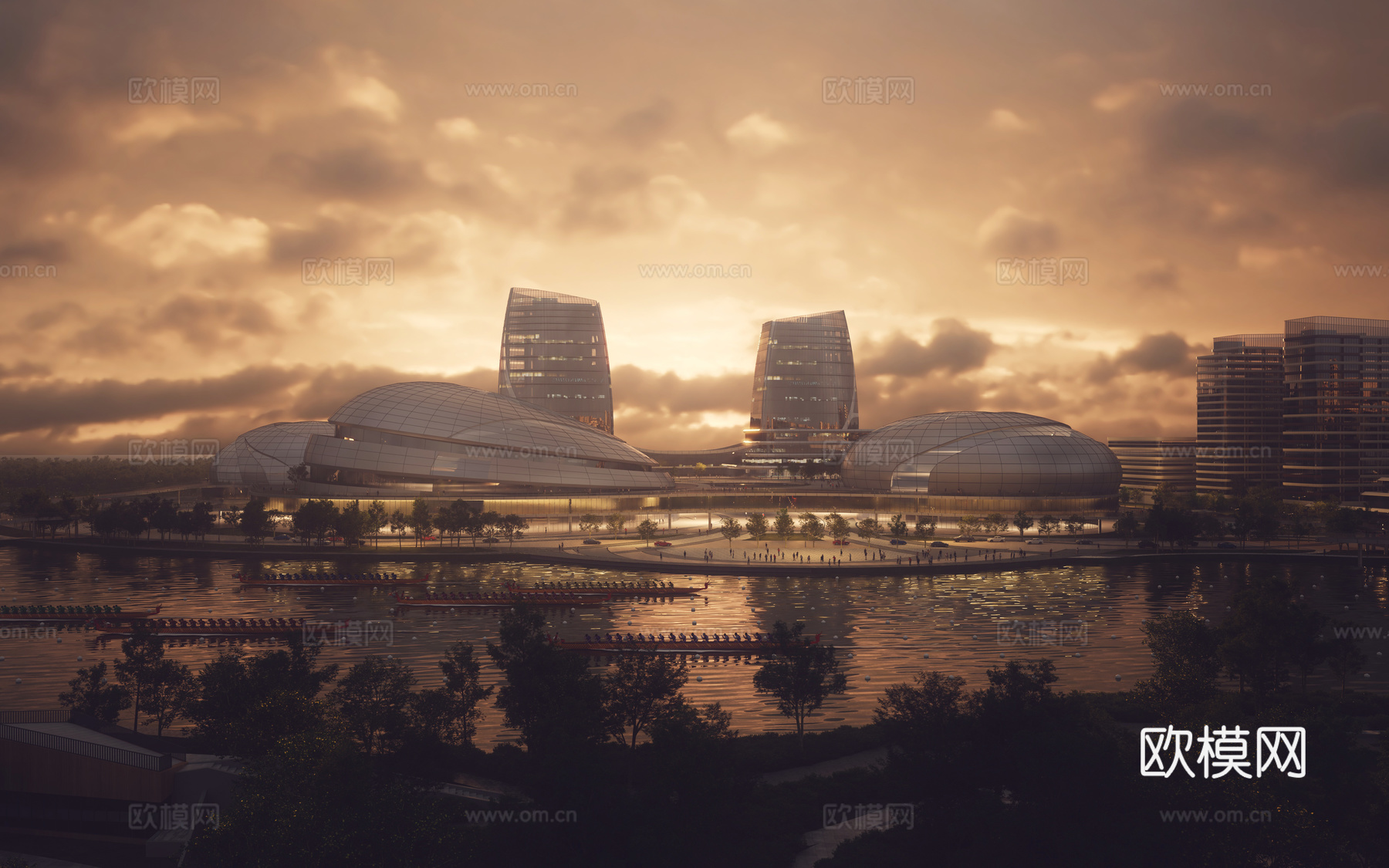 体育场体育公园3d模型