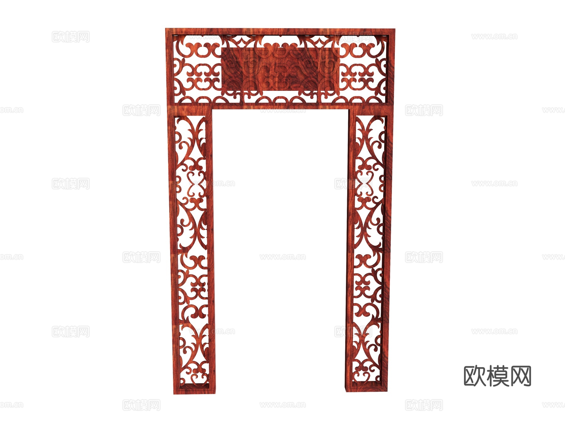 隔断花格屏风  餐厅隔断窗花su模型