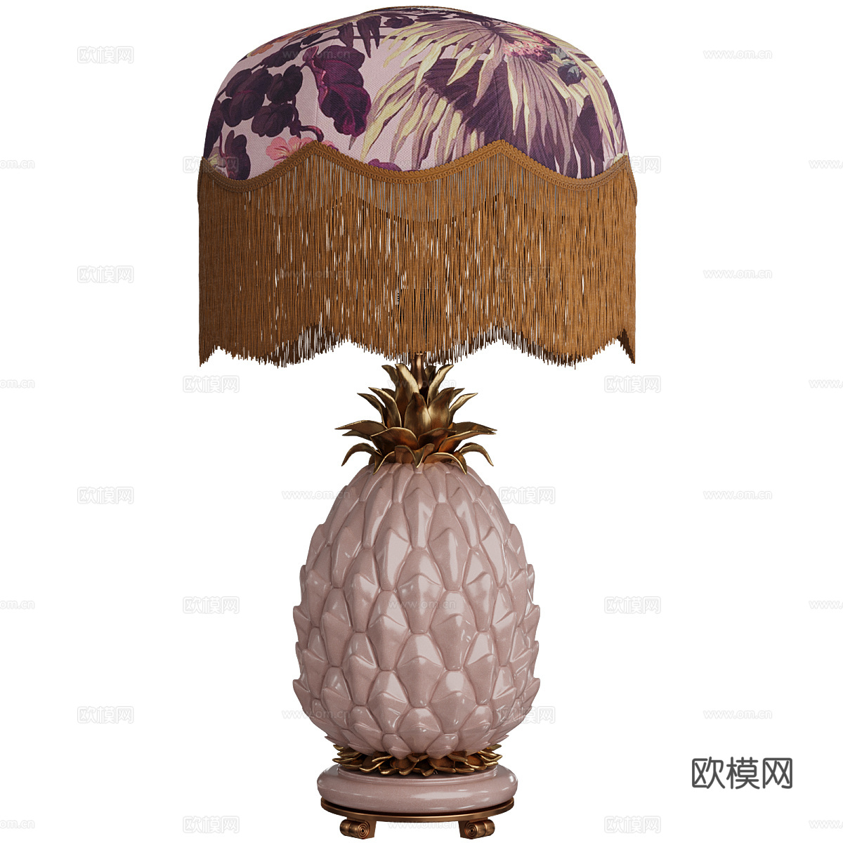 中古风 LIMERENCE 菠萝装饰台灯3d模型
