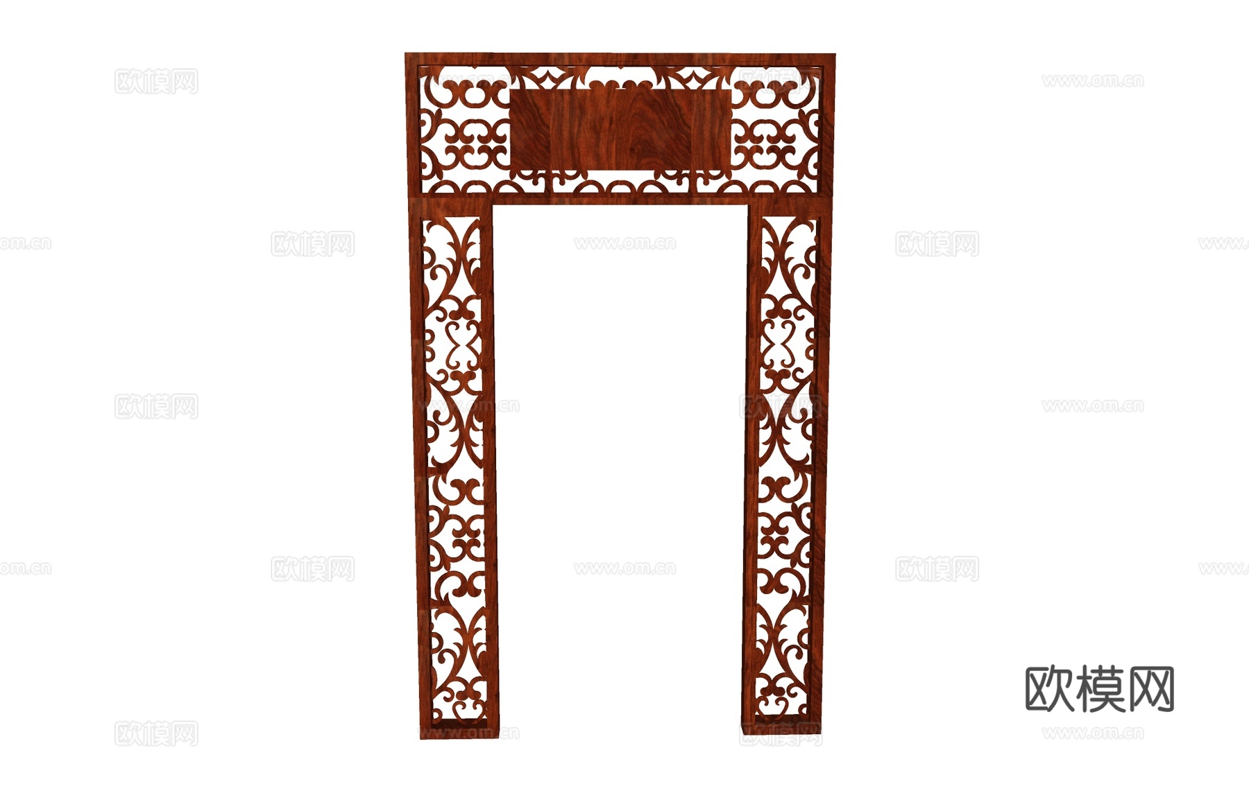 隔断花格屏风  餐厅隔断窗花su模型