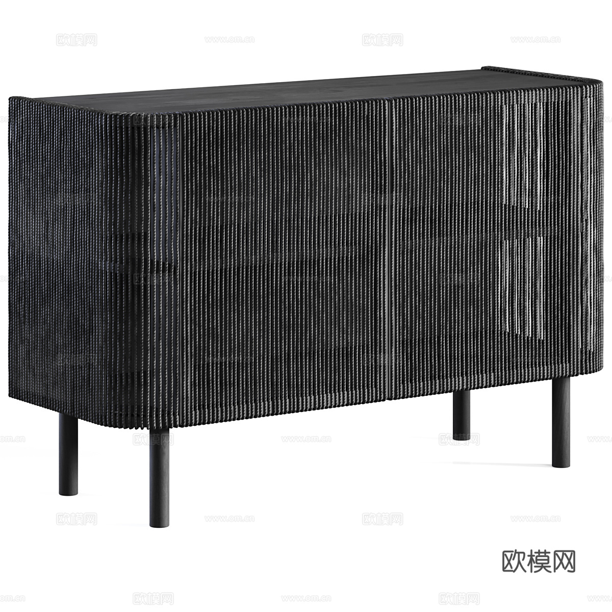 新中式侘寂 Bolia Cord 餐边柜3d模型