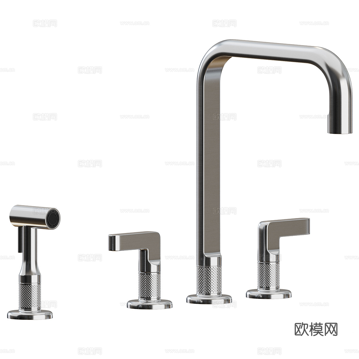新中式轻奢 Gessi Inciso 厨房水龙头3d模型