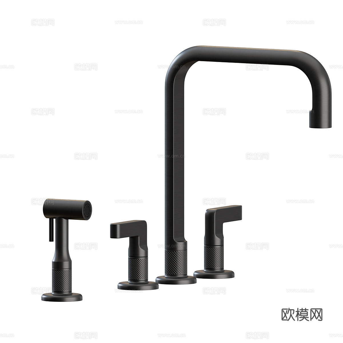 新中式轻奢 Gessi Inciso 厨房水龙头3d模型