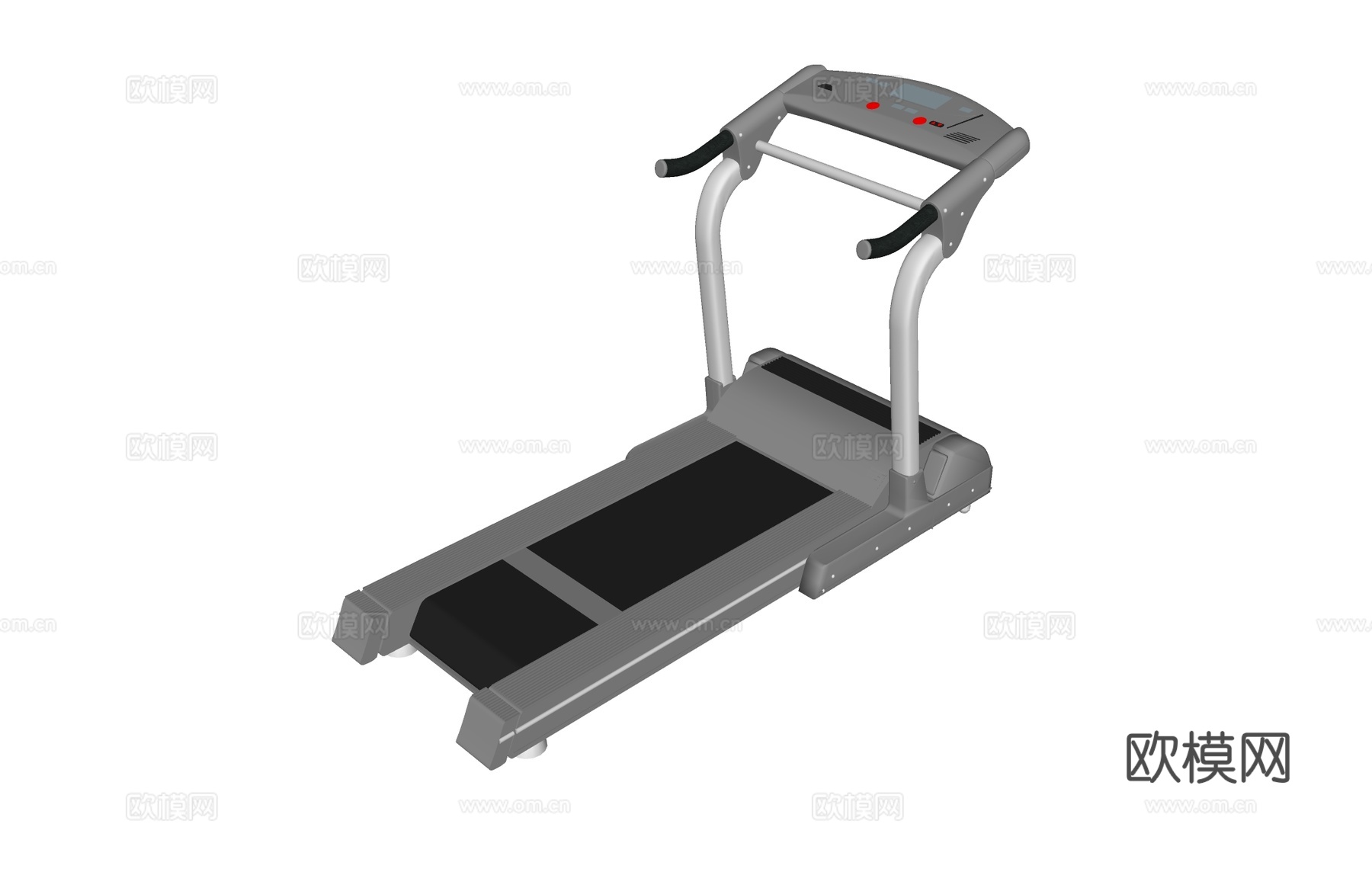 跑步机运动器材su模型