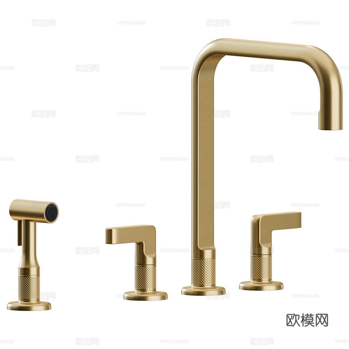 新中式轻奢 Gessi Inciso 厨房水龙头3d模型