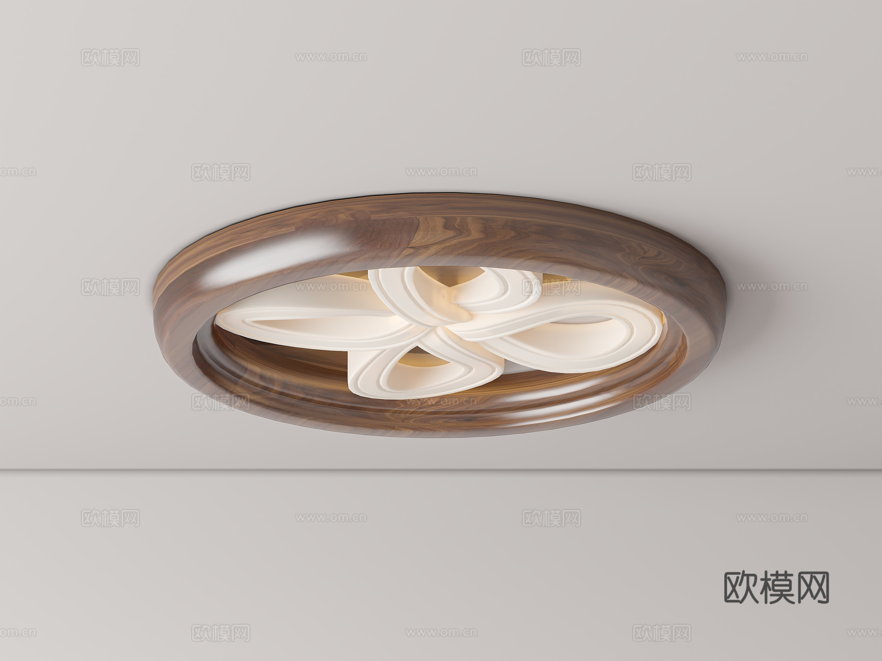 法式复古吸顶灯 极简中古吸顶灯 卧室吸顶灯 侘寂中古吸顶3d模型