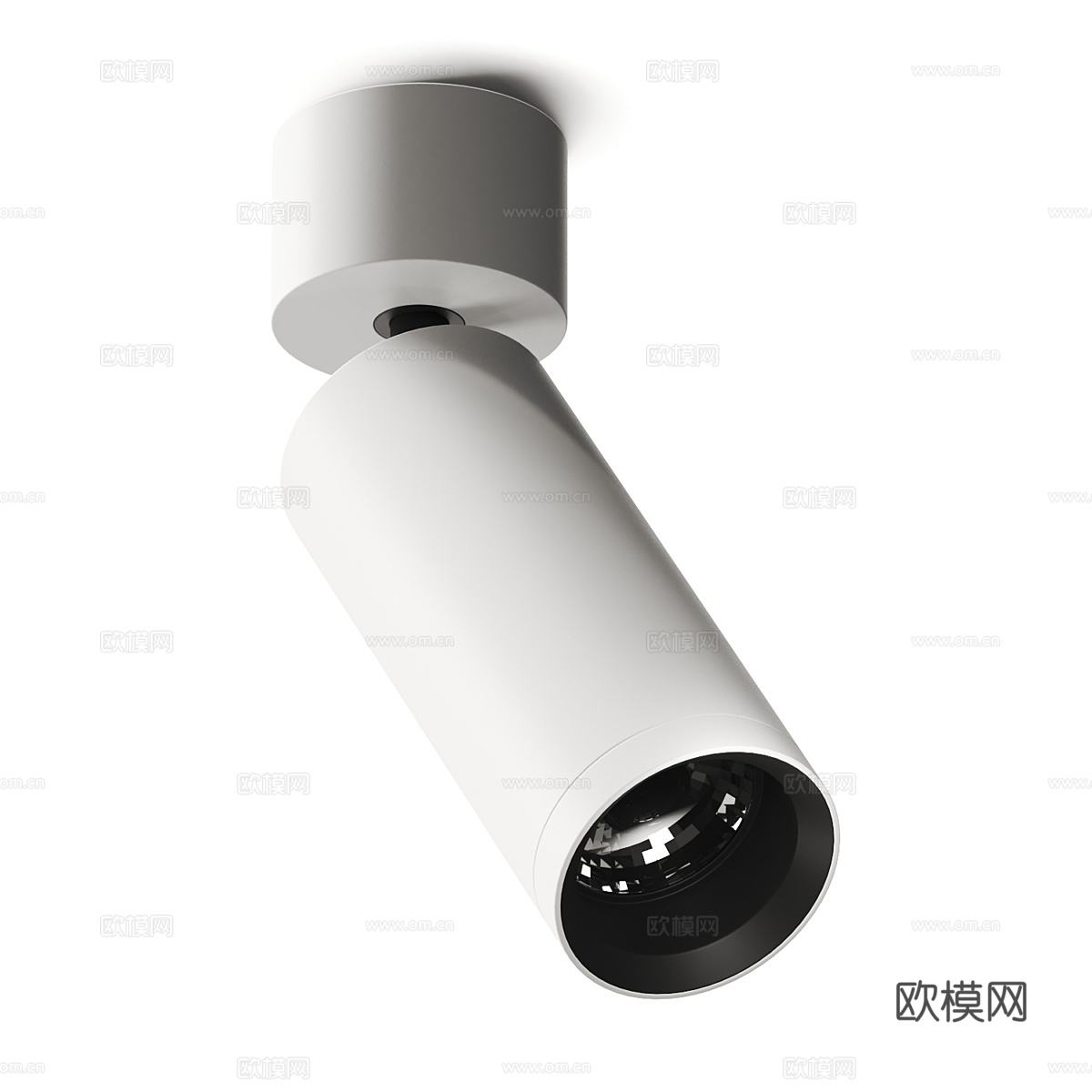 现代极简明装射灯3d模型