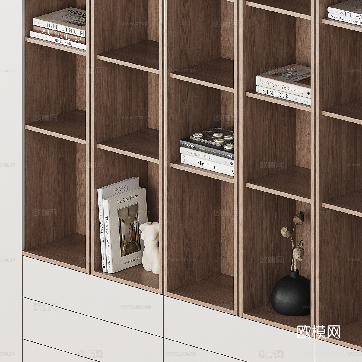 新中式装饰柜3d模型