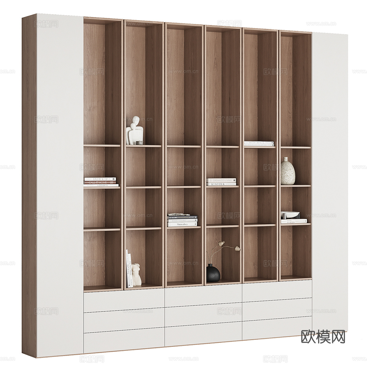 新中式装饰柜3d模型