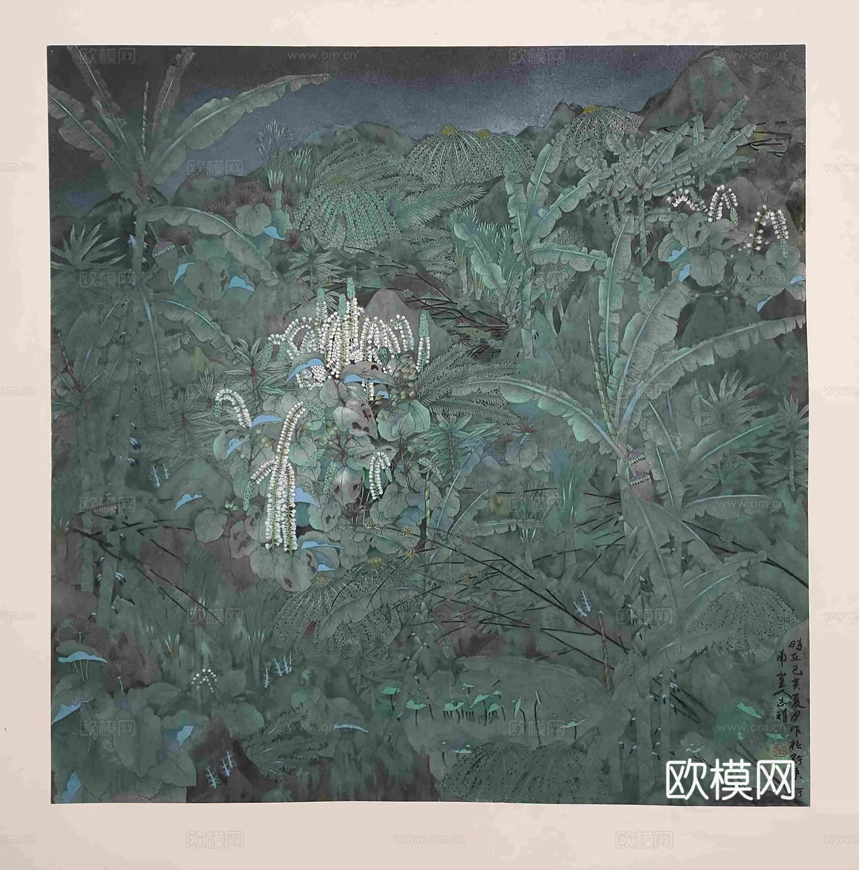 轻奢艺术肌理装饰画