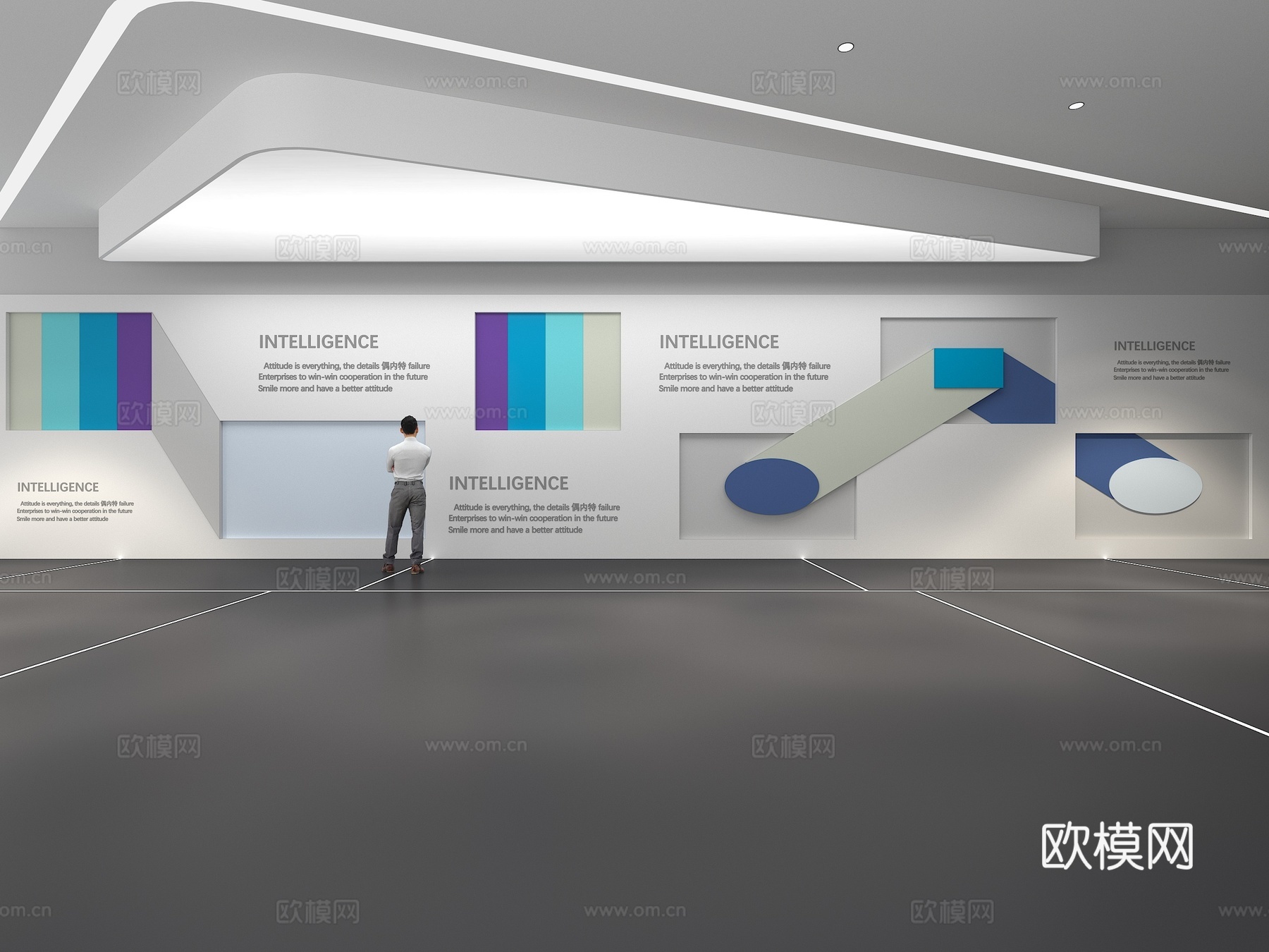 文化墙 企业文化墙 教室 主题墙 展厅 校园文化 走廊3d模型