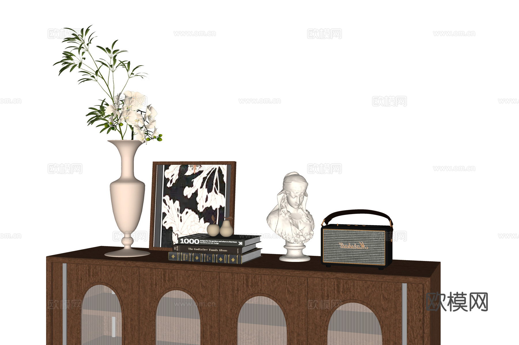法式摆件组合 饰品摆件 装饰摆件su模型