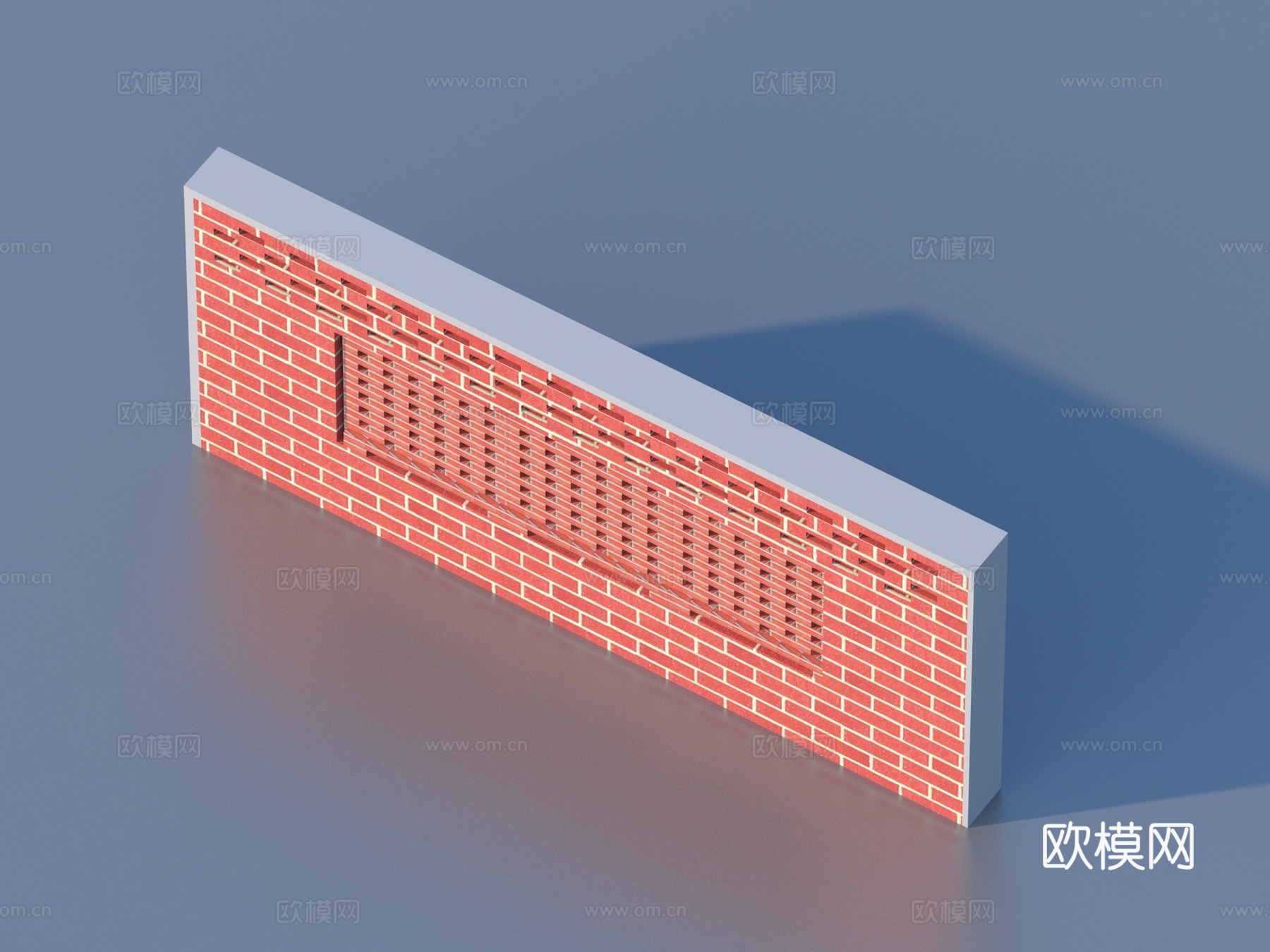 砖墙 红砖墙 立体砖墙3d模型