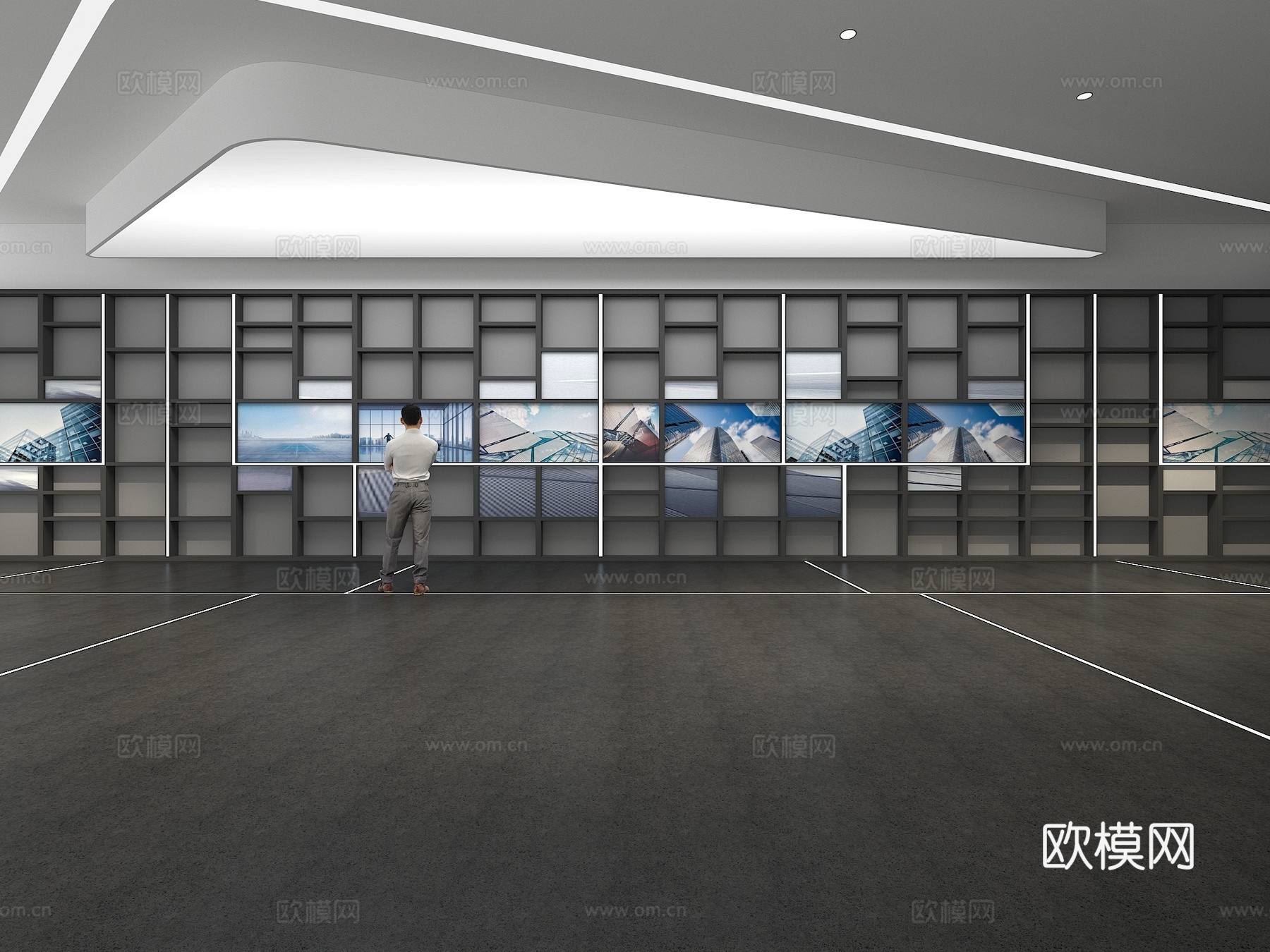 文化墙 企业文化墙 展示墙 教室 展厅 校园文化 走廊3d模型下载