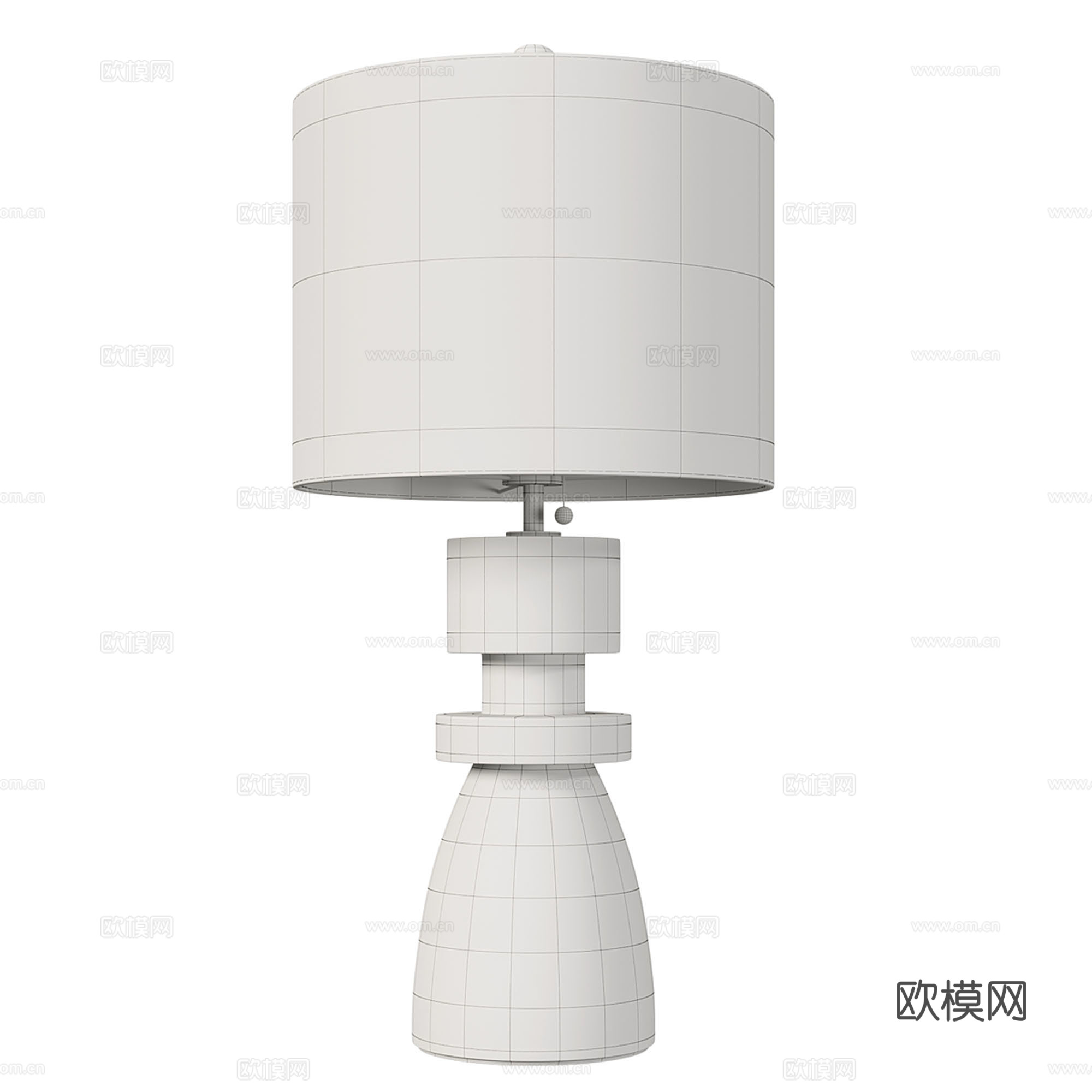 现代轻奢台灯3d模型