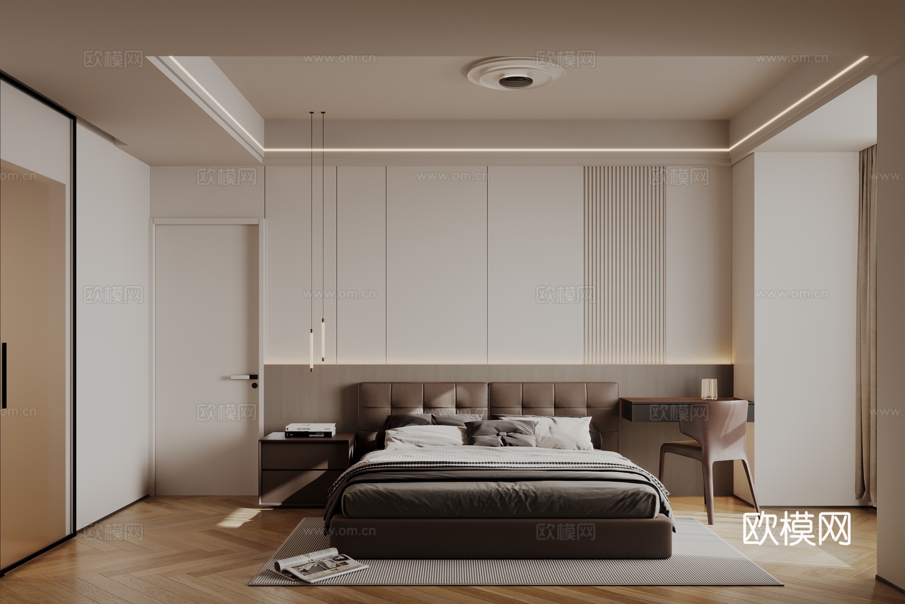 主卧su模型下载（渲染图2）