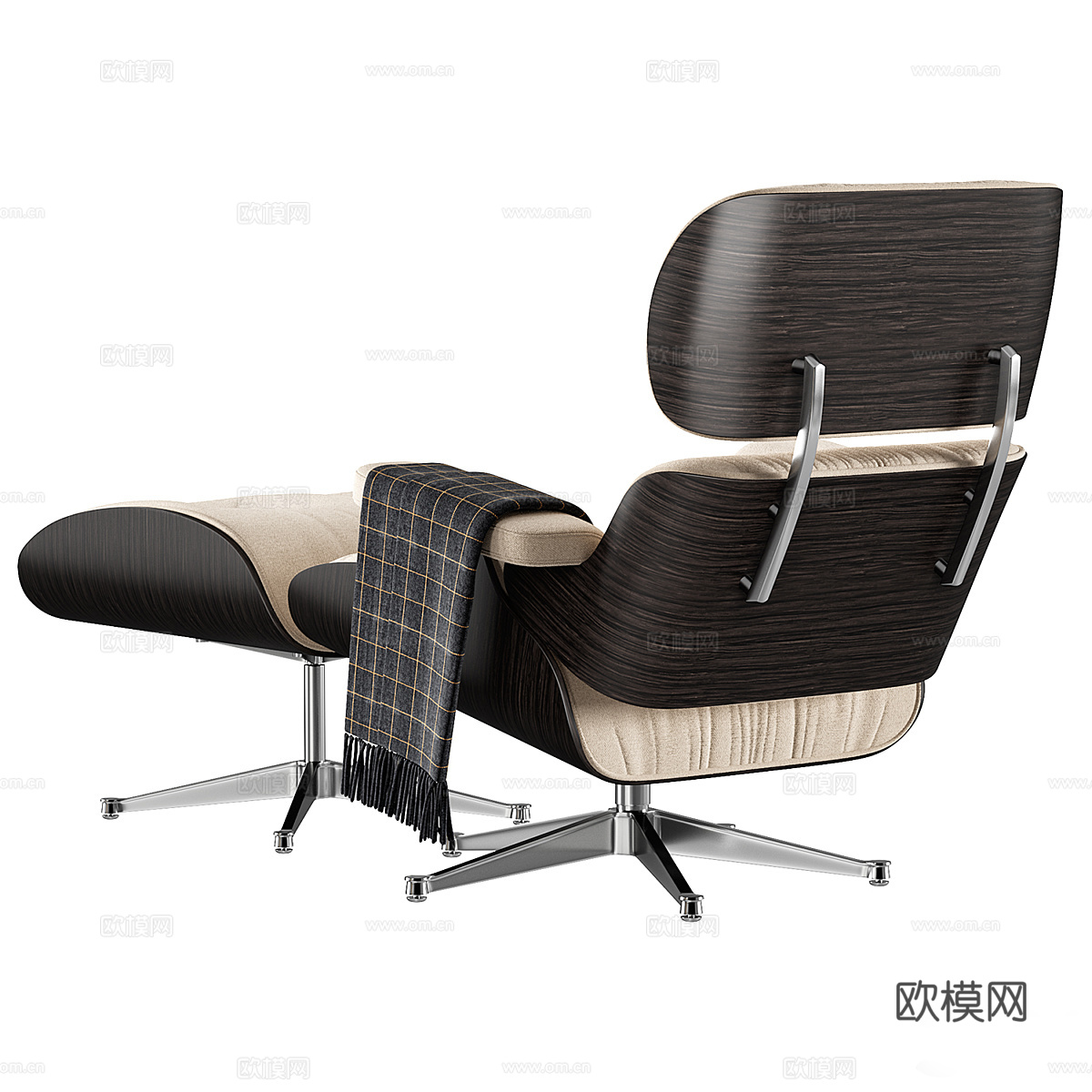 现代意式 Eames 休闲椅3d模型