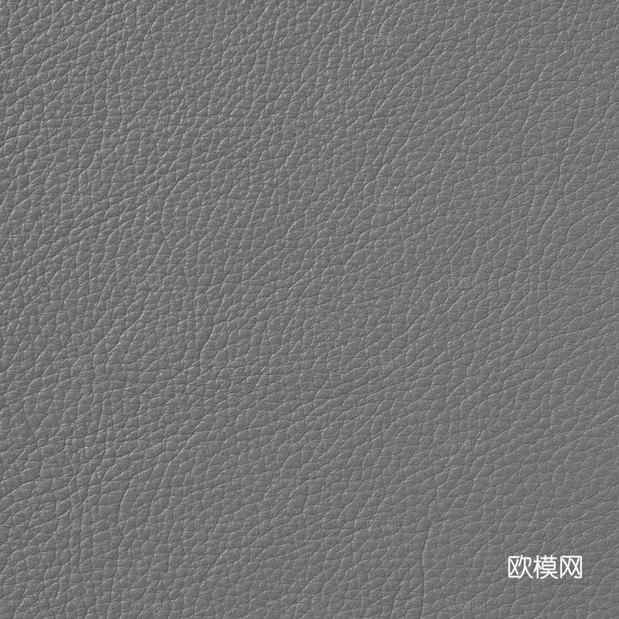 灰色粗纹皮革