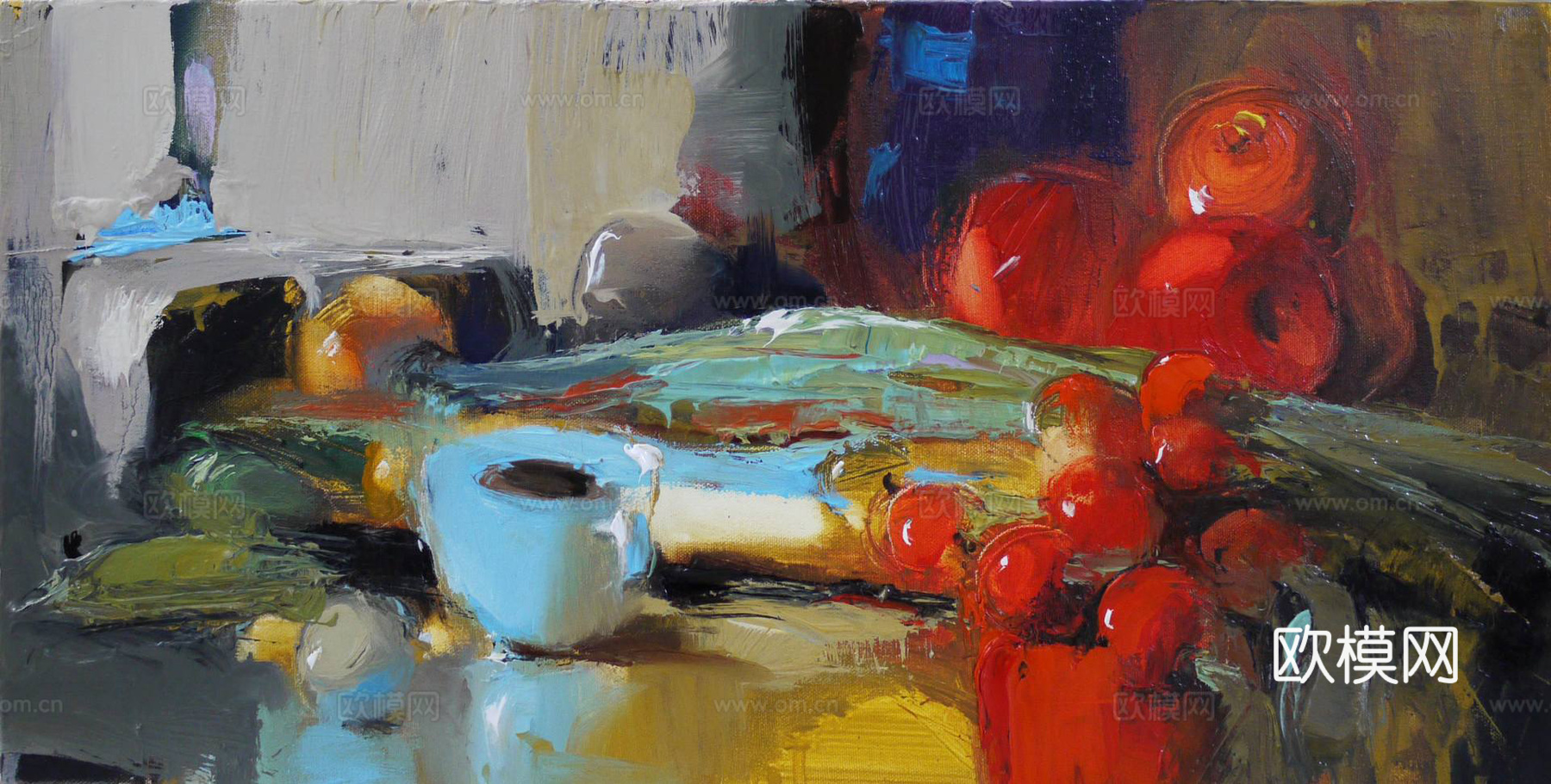 装饰画 油画 抽象画下载