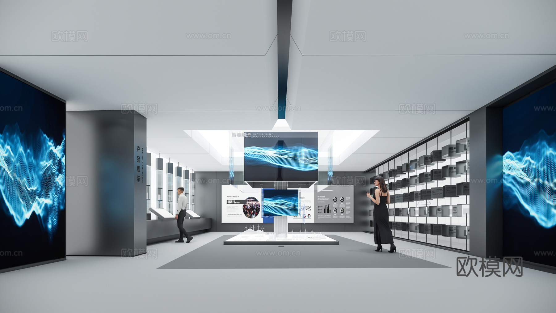 现代科技展厅su模型