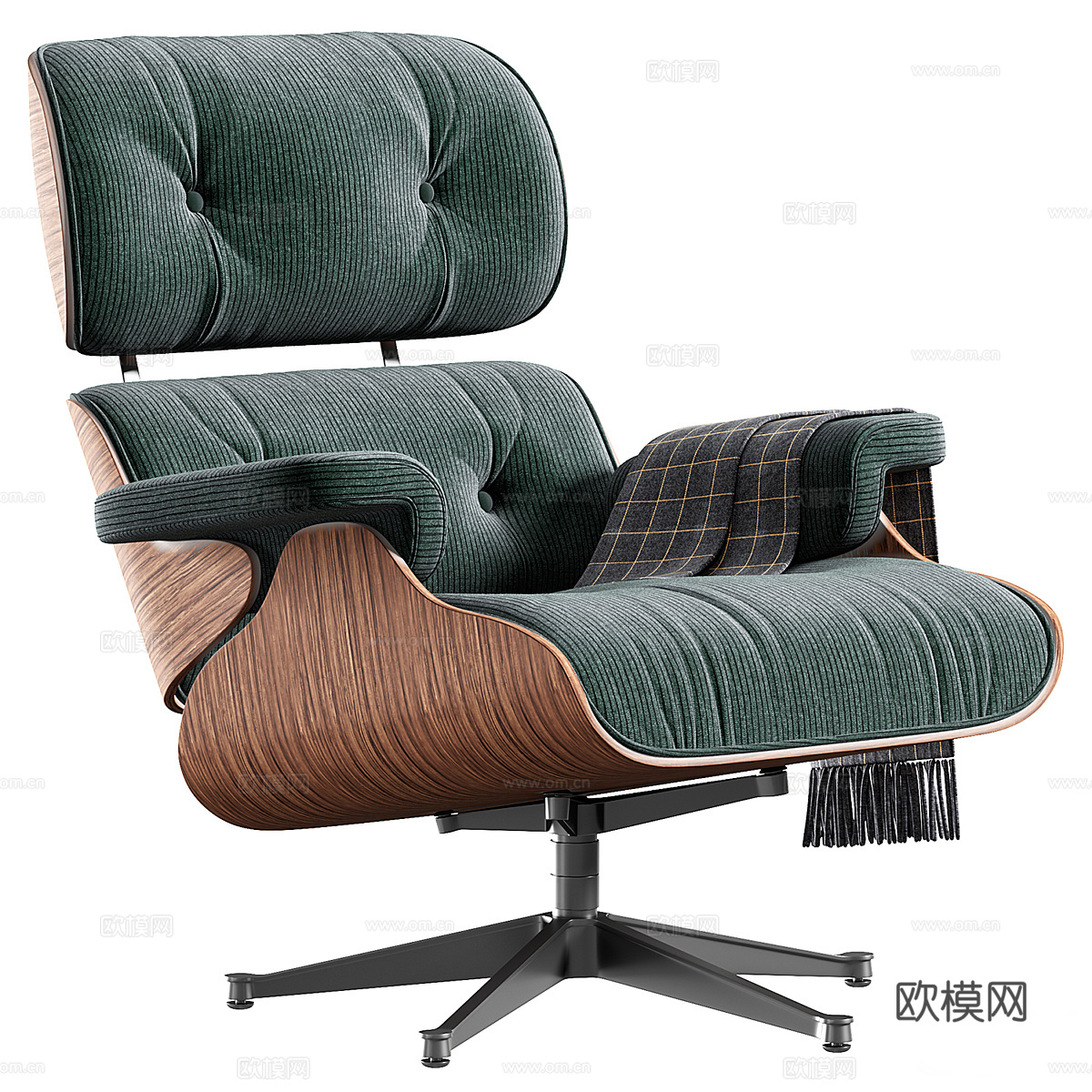 现代意式 Eames 休闲椅3d模型