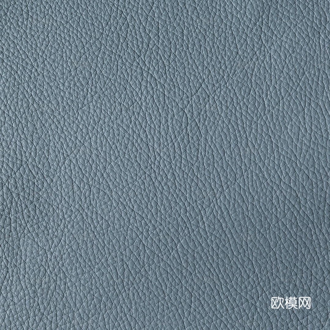 蓝色粗纹皮革