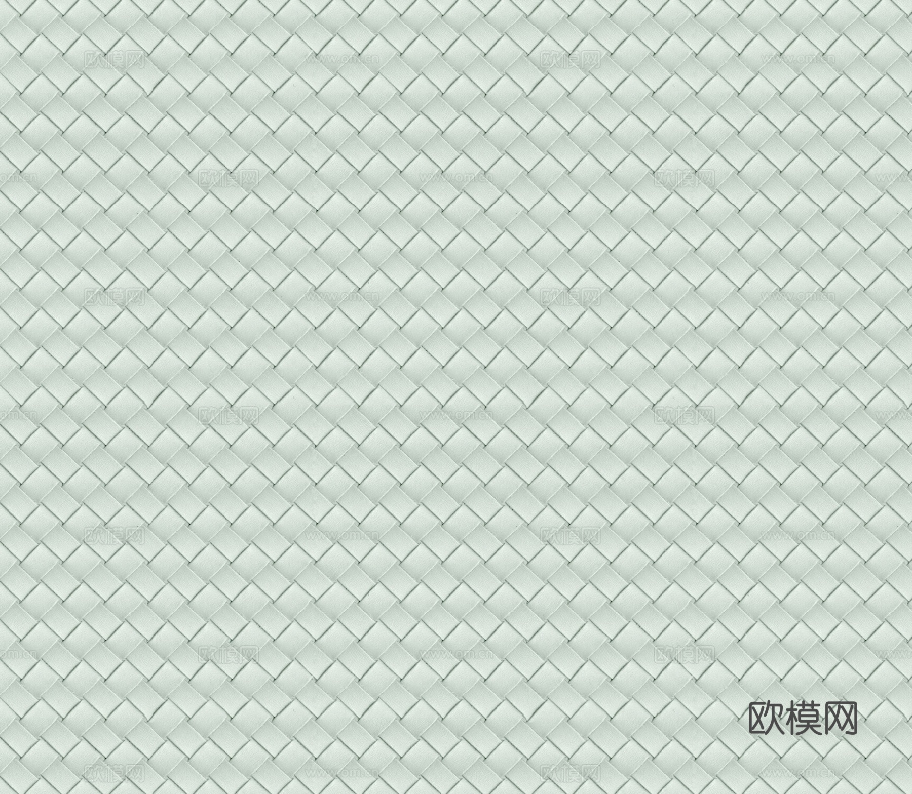 绿色编织皮革