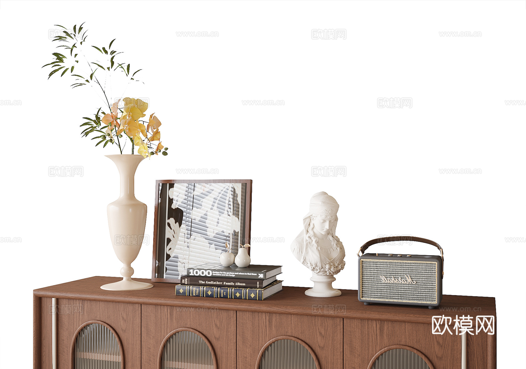 法式摆件组合 饰品摆件 装饰摆件su模型