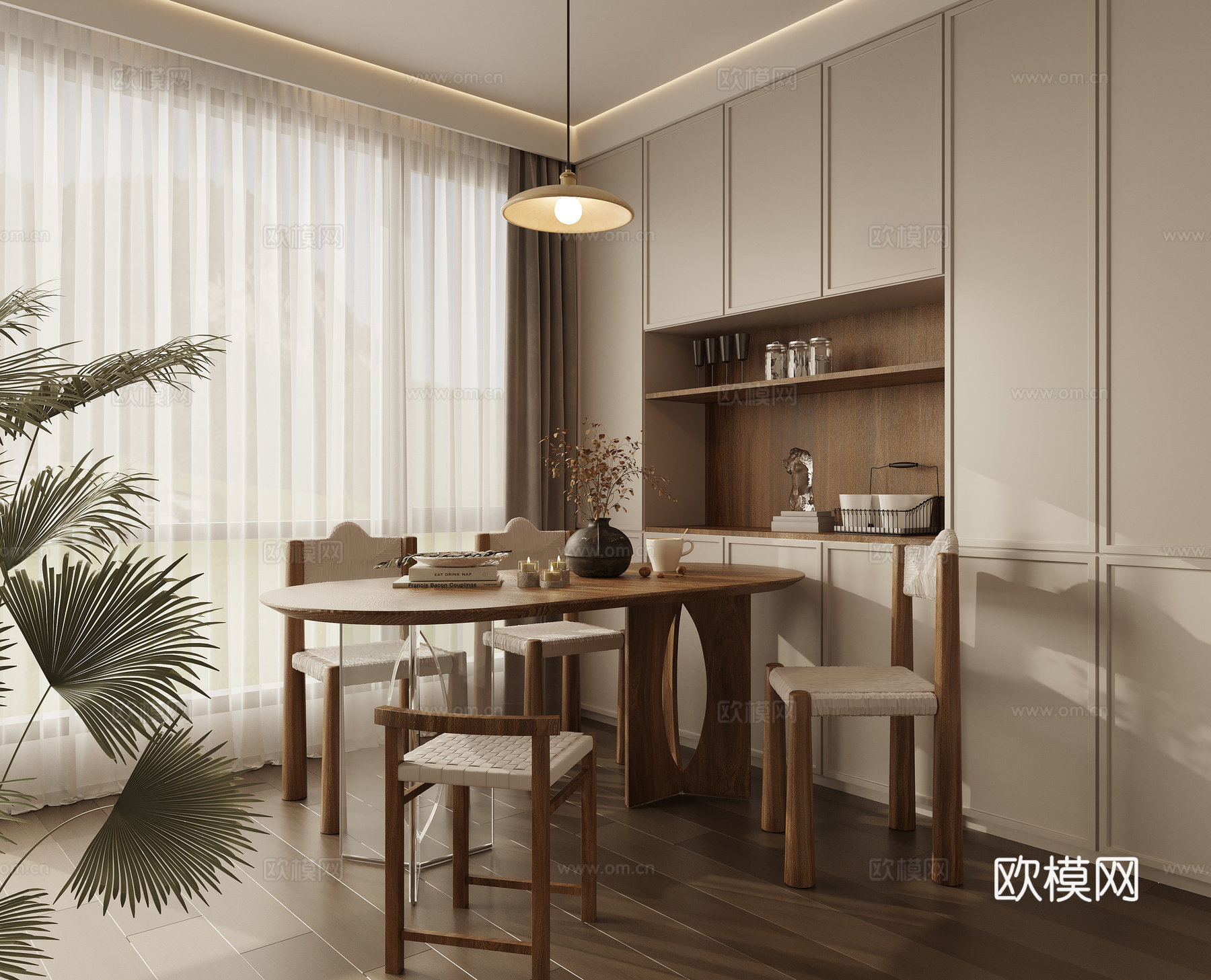 餐厅餐桌椅3d模型