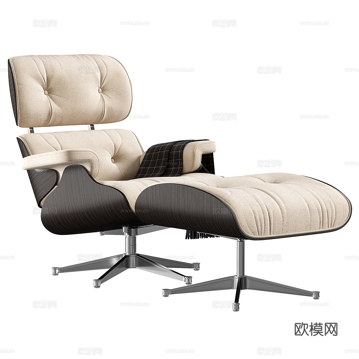 现代意式 Eames 休闲椅3d模型